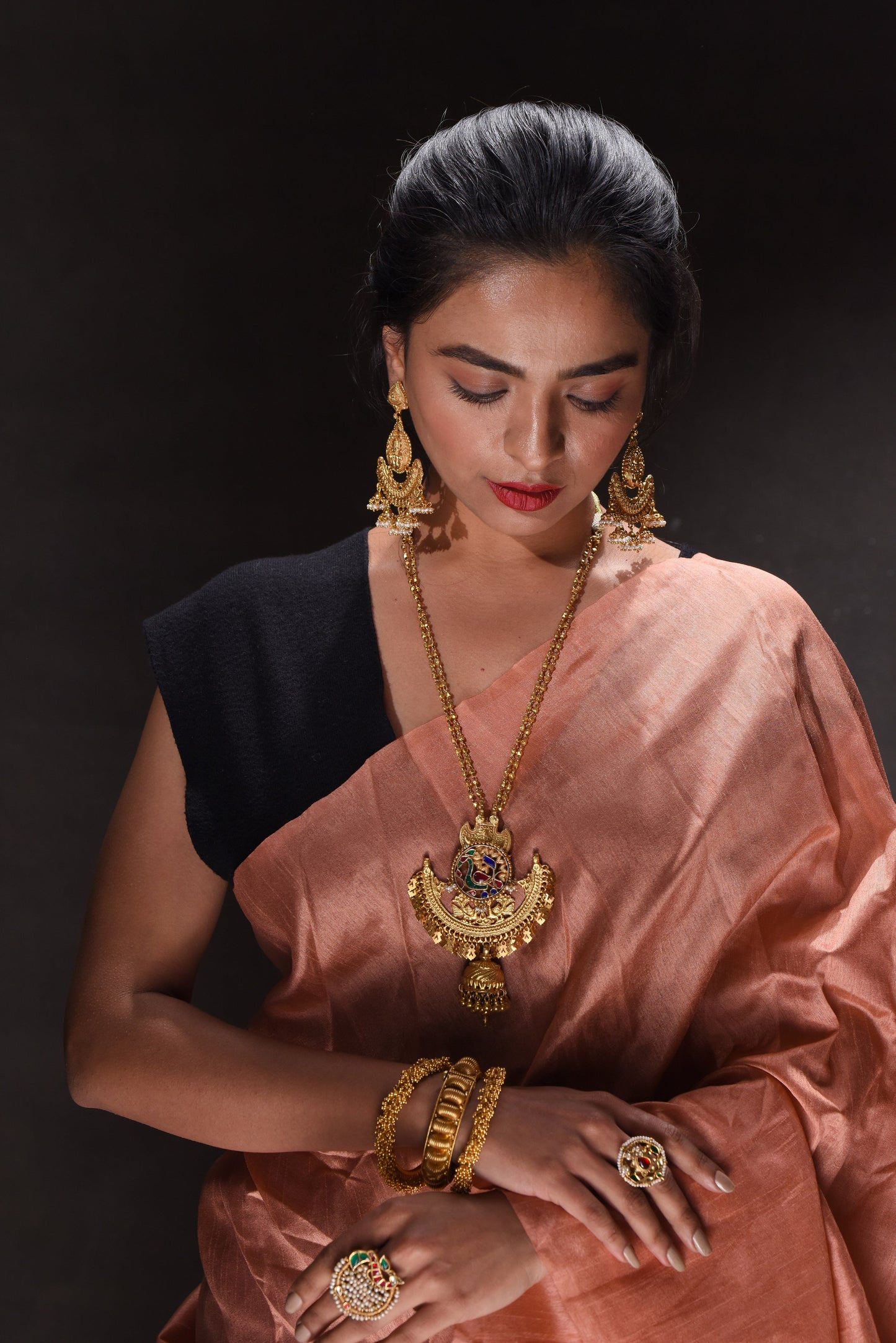 22KT GOLD PUMPKIN BANGLE - SurabhiJewels