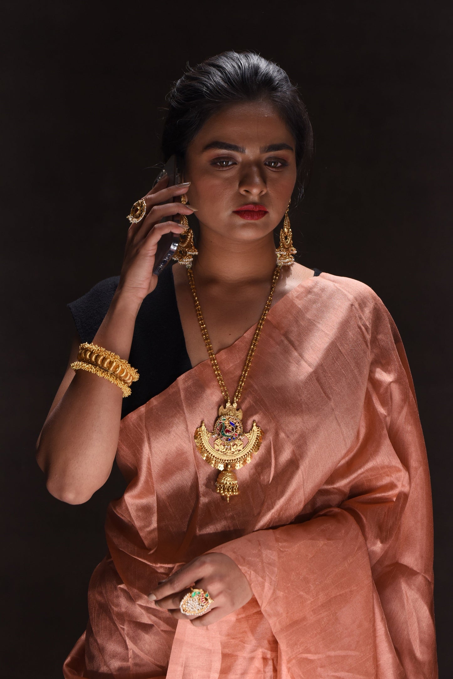 22KT GOLD PUMPKIN BANGLE - SurabhiJewels