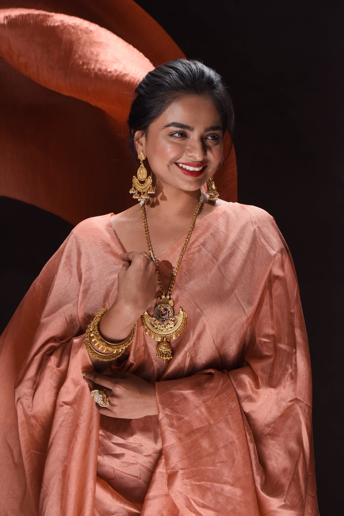 22KT GOLD PUMPKIN BANGLE - SurabhiJewels