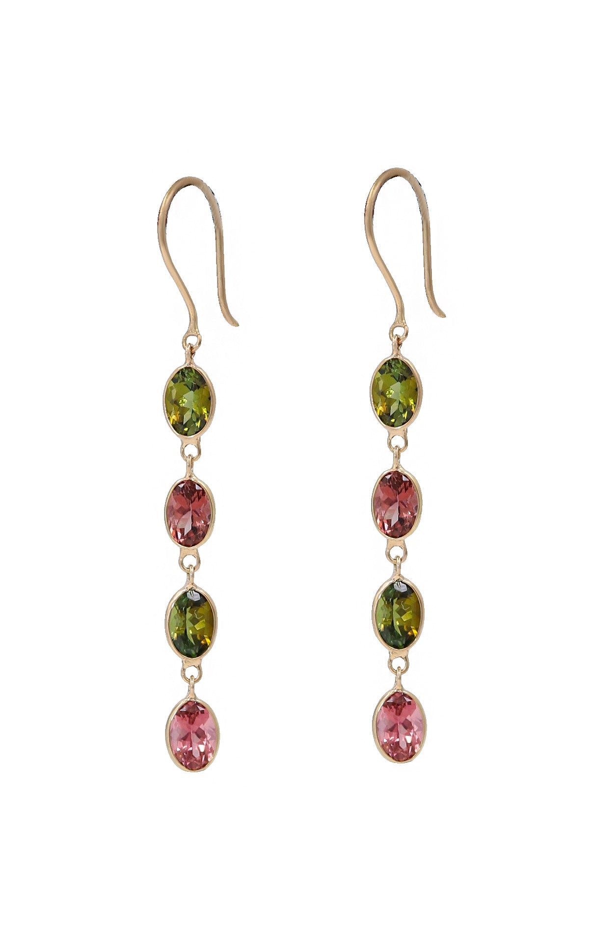 Multi Tourmaline Gemstone Earrings Essence of Party Glamour