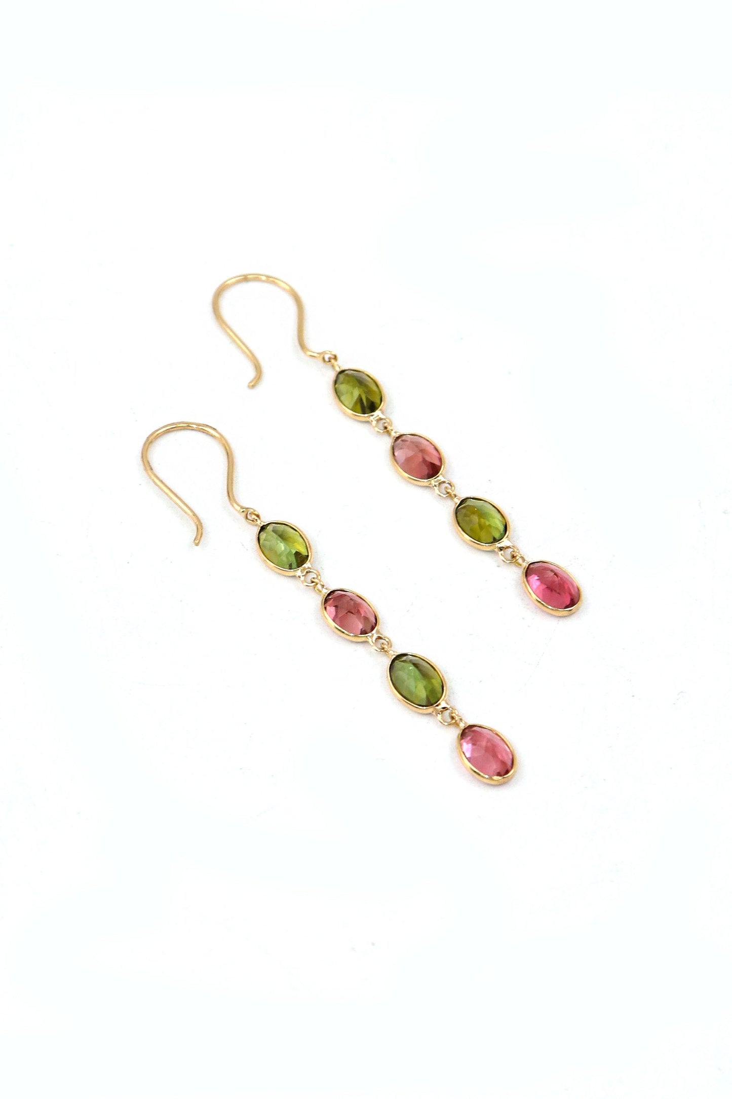 Multi Tourmaline Gemstone Earrings Essence of Party Glamour