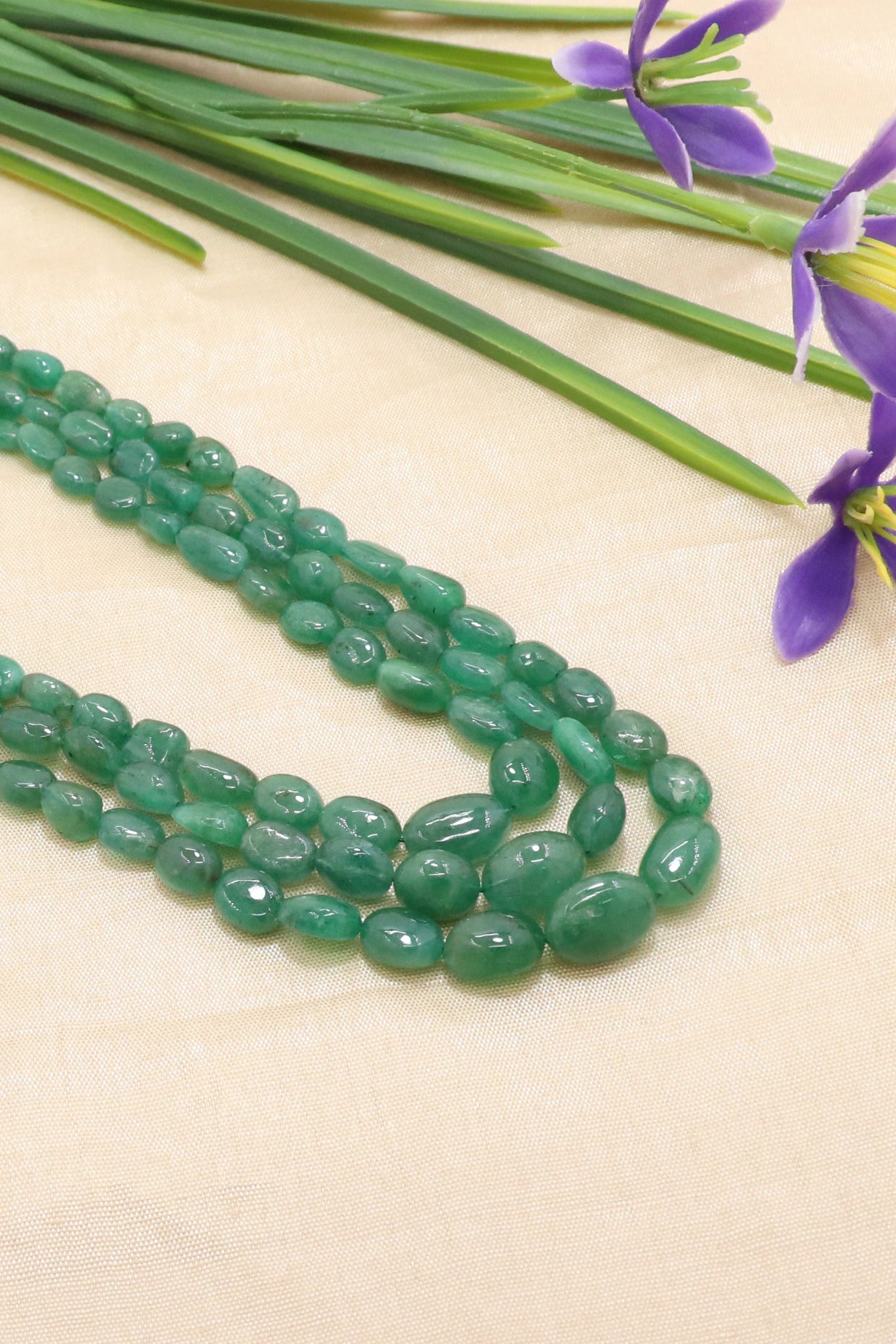 Signature Natural Emerald Heritage Necklace