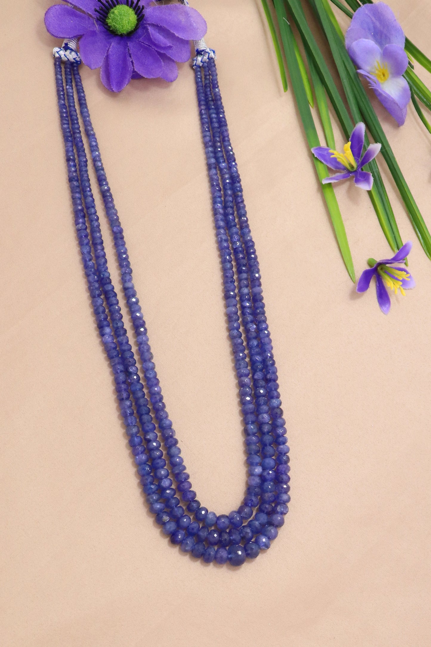 Royal Natural Tanzanite Opulent Necklace