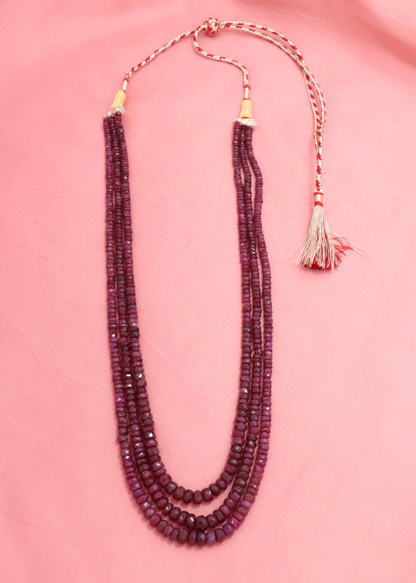 Refined Natural Ruby Luxe Necklace