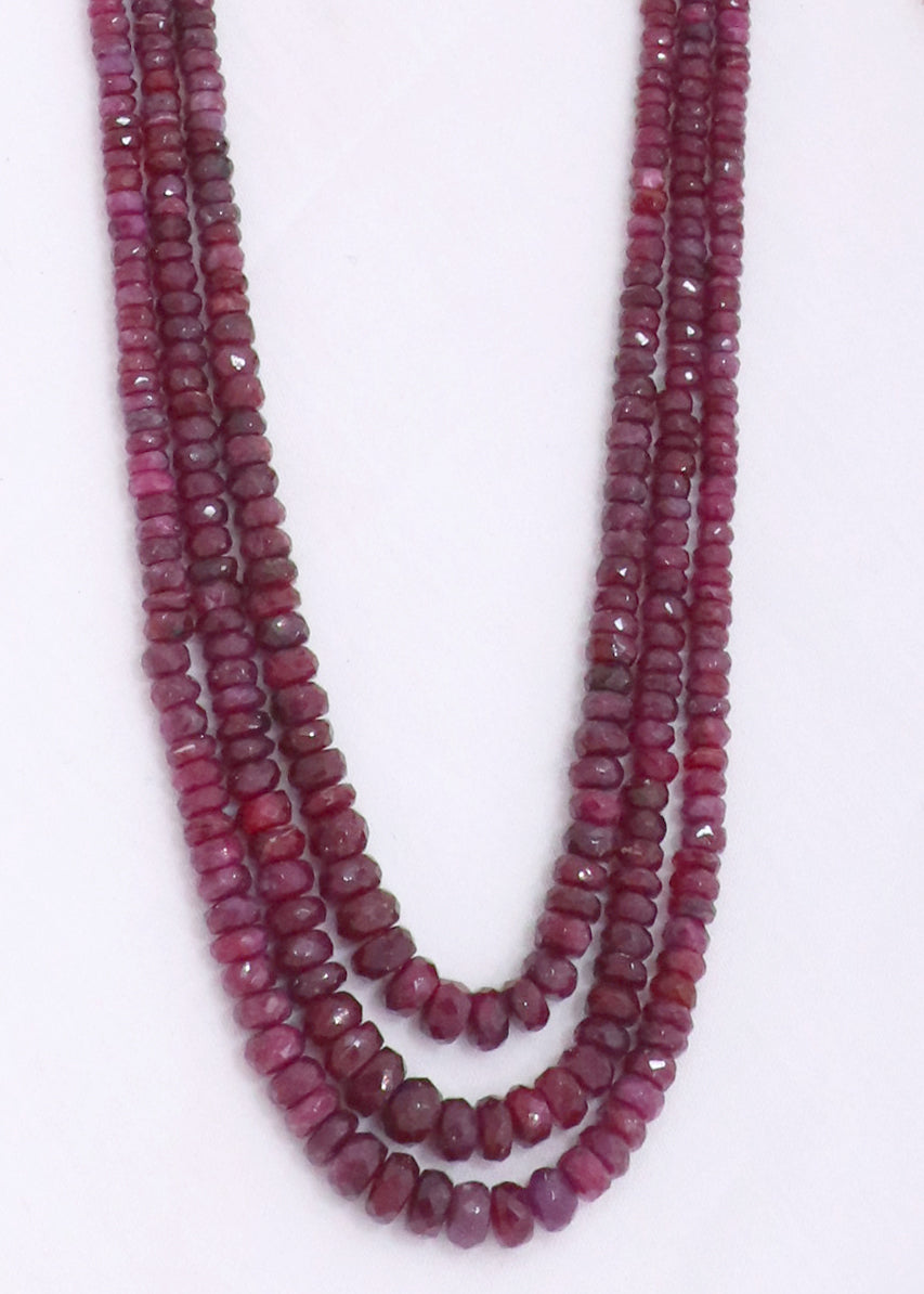 Graceful Natural Ruby Heritage Necklace