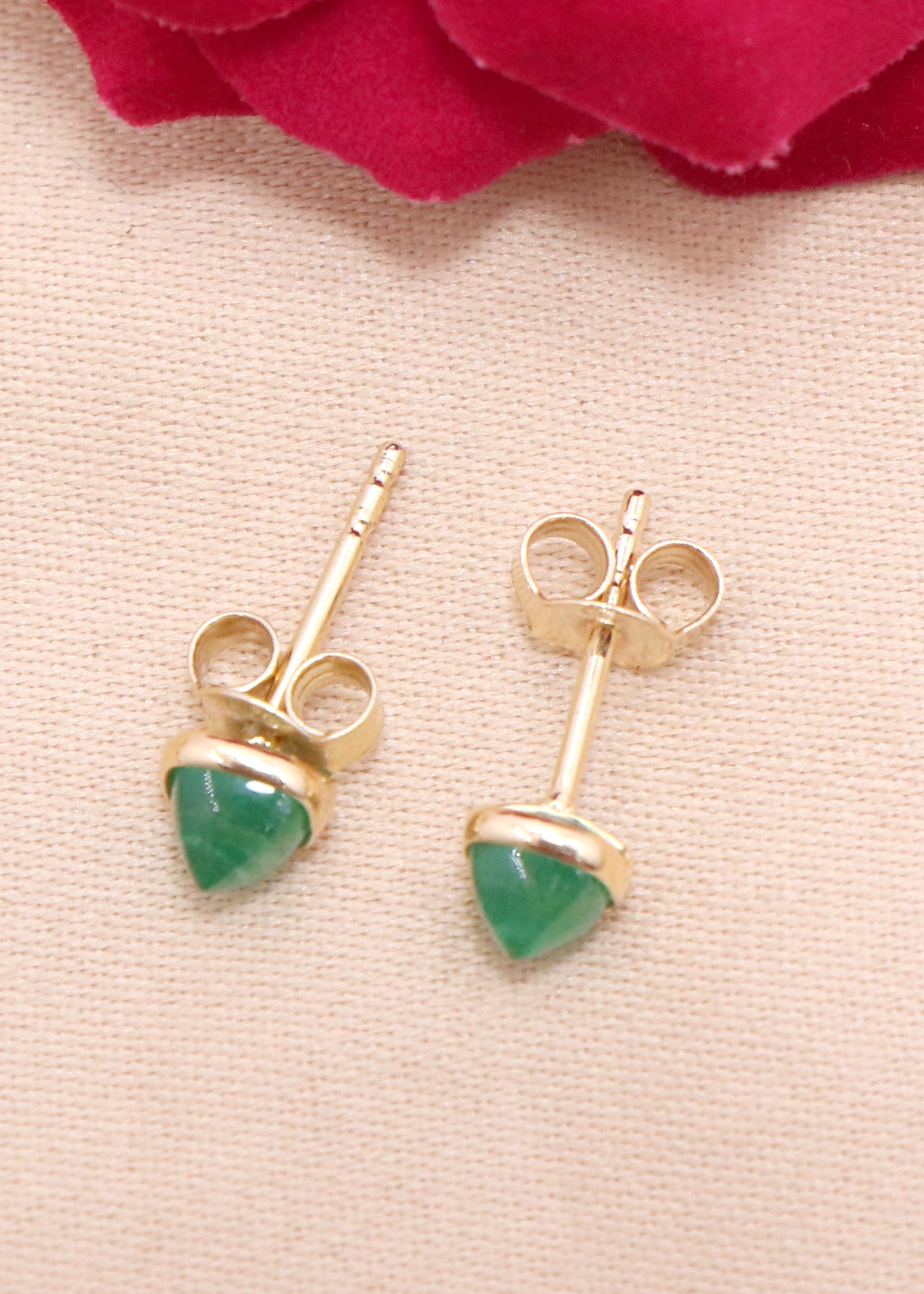 The Emerald Whisper Classic Stud Earrings