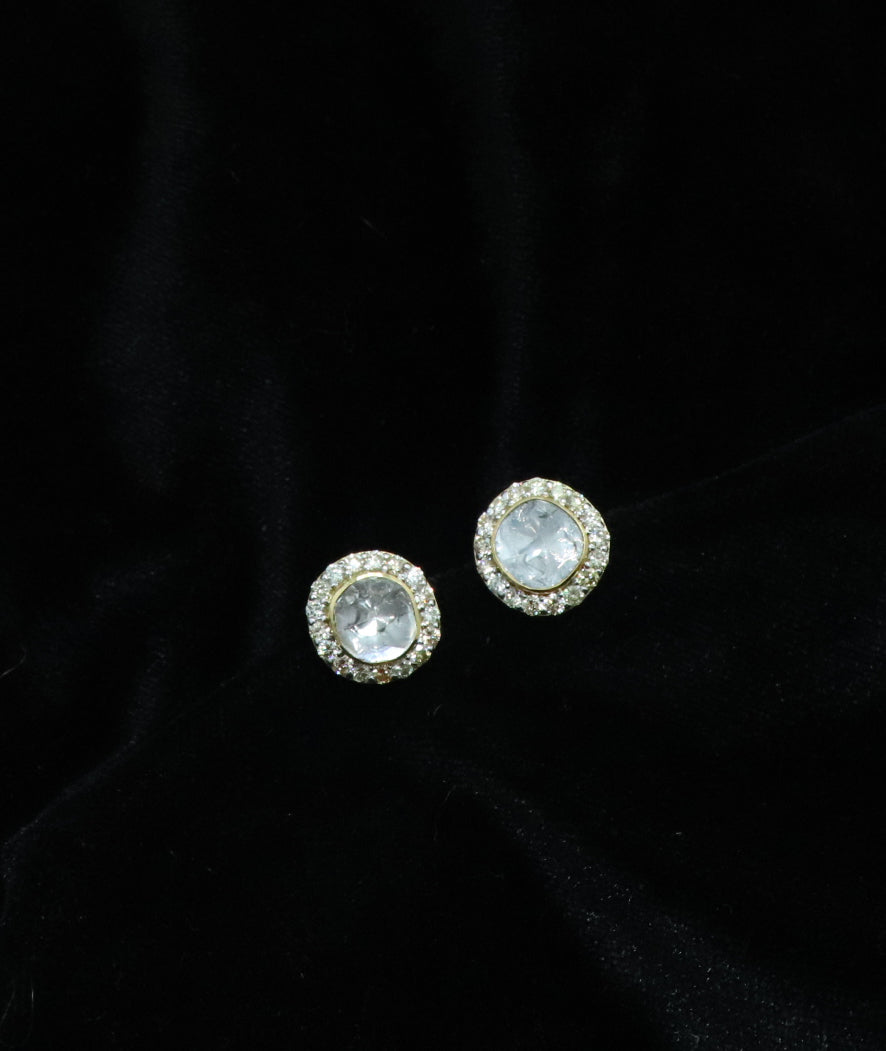 The Regal Ruby Emerald Drop Earrings
