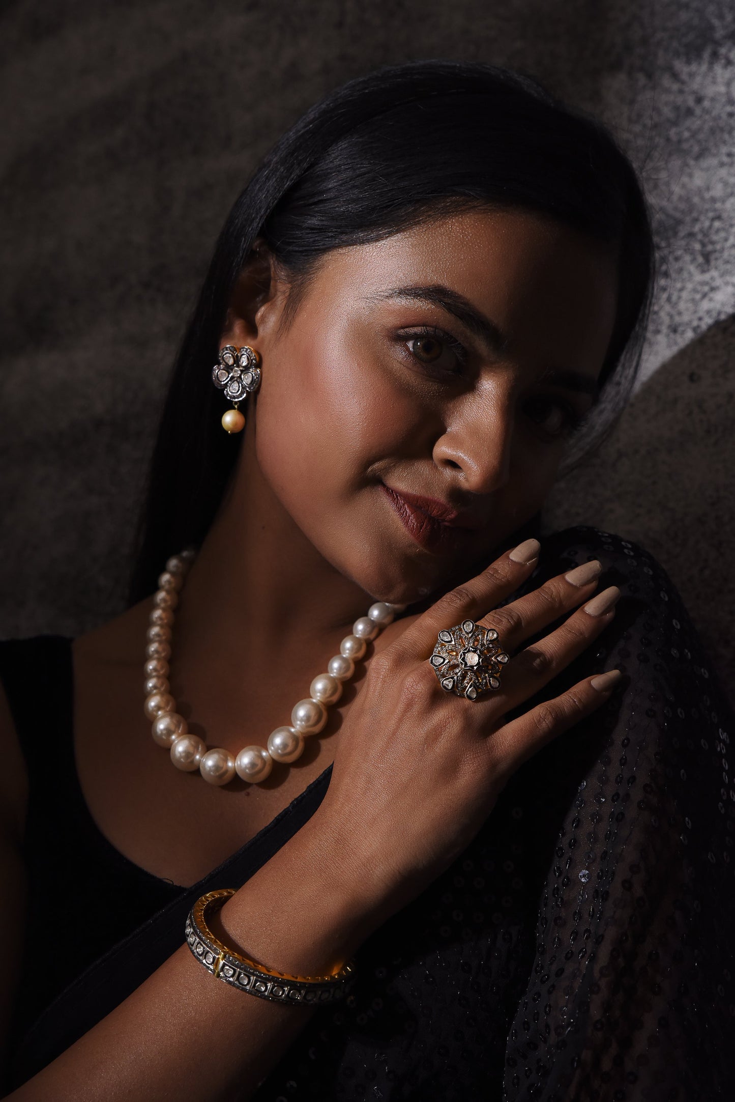 DROP PEARL VICTORIAN EARRINGS - SurabhiJewels