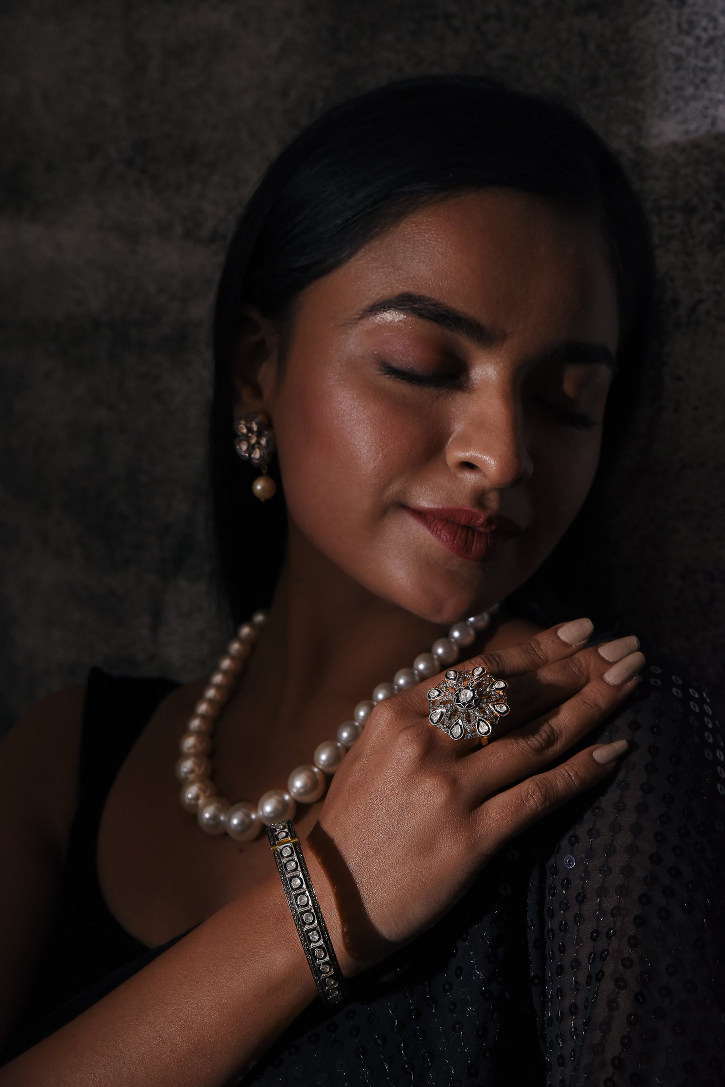 DROP PEARL VICTORIAN EARRINGS - SurabhiJewels