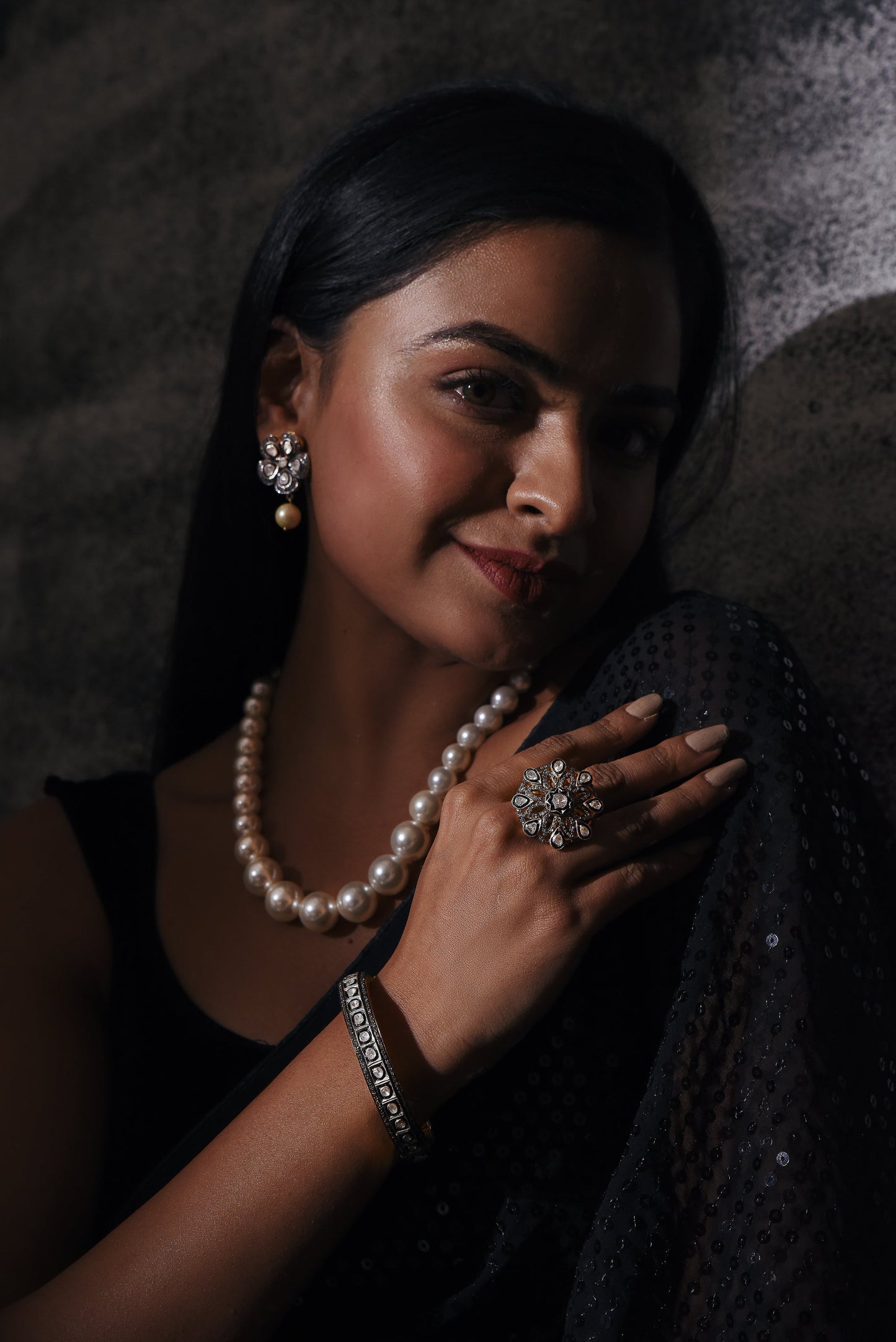 DROP PEARL VICTORIAN EARRINGS - SurabhiJewels
