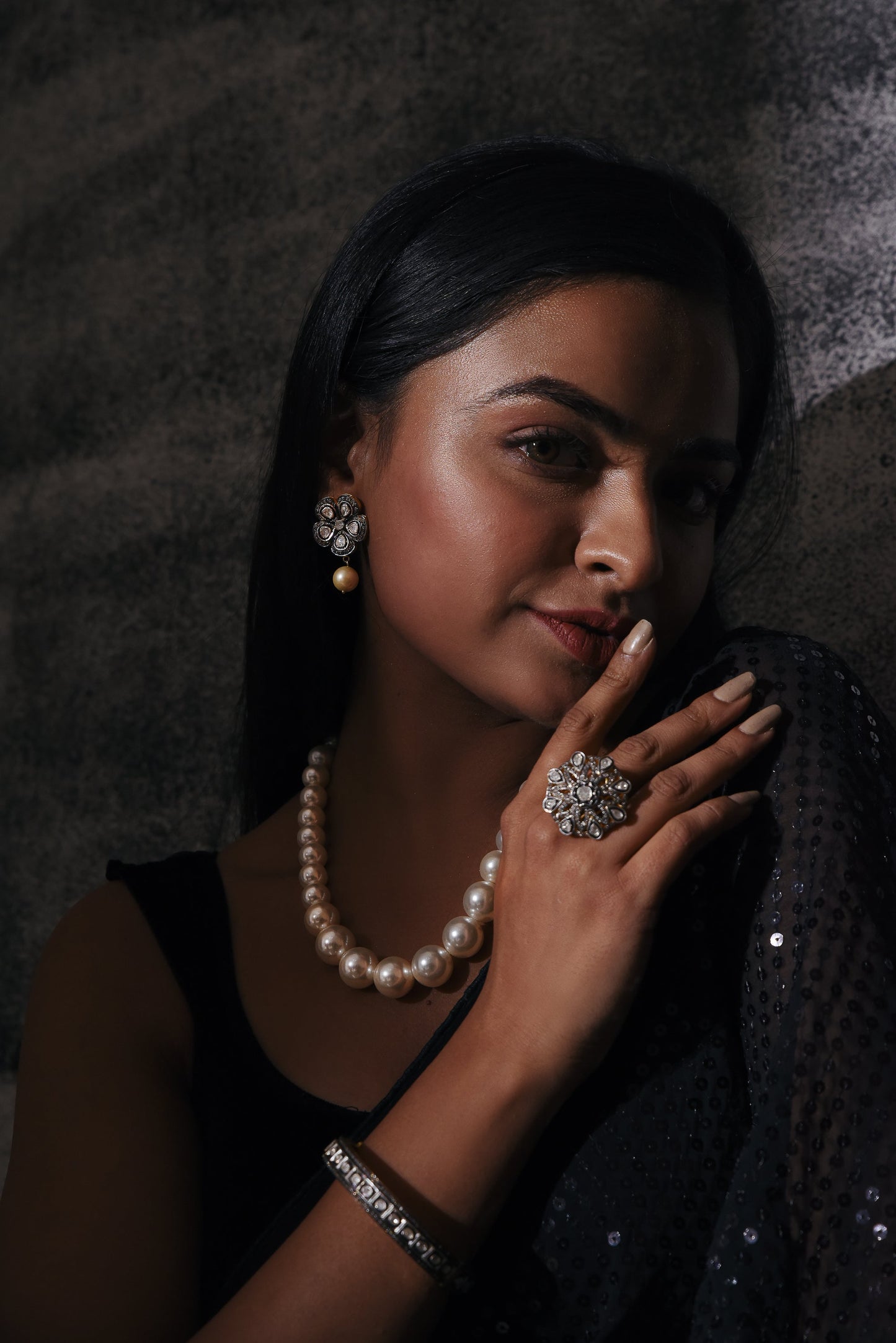 DROP PEARL VICTORIAN EARRINGS - SurabhiJewels