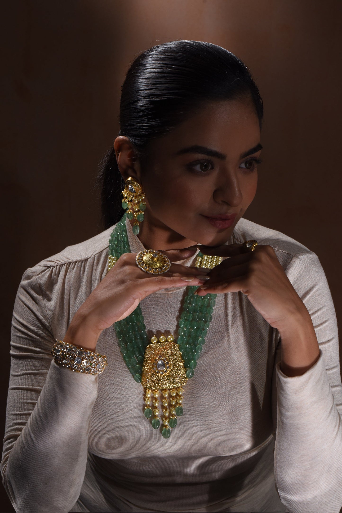 Heart Ripple Couple Ring - SurabhiJewels