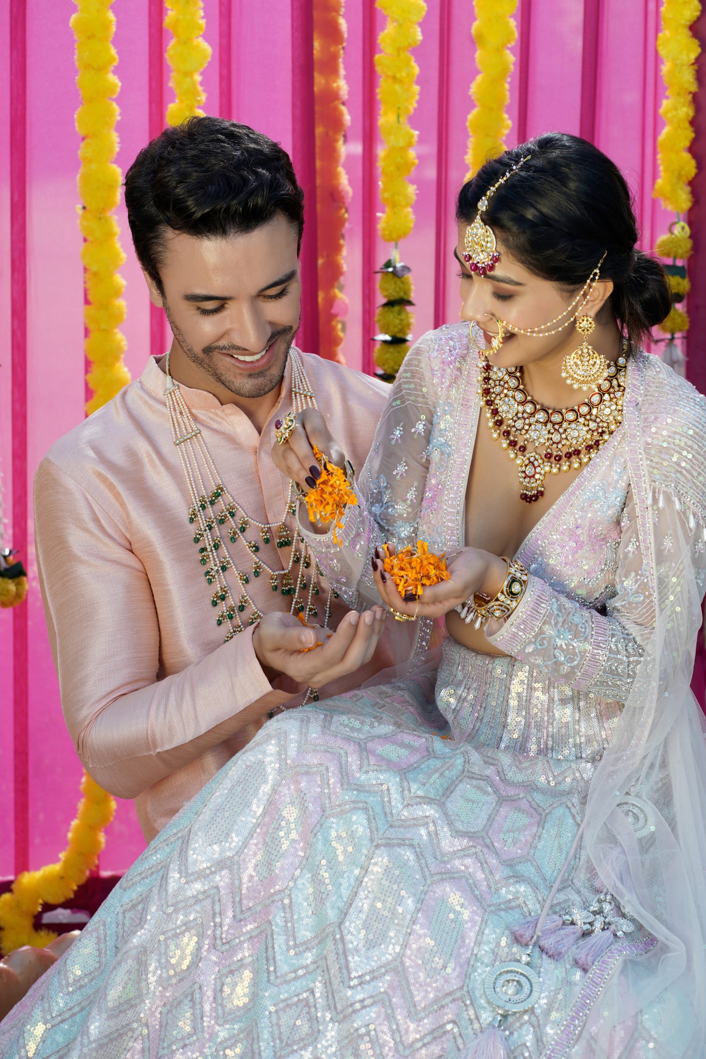 Noorie Diamond Polki Bridal Necklace Set