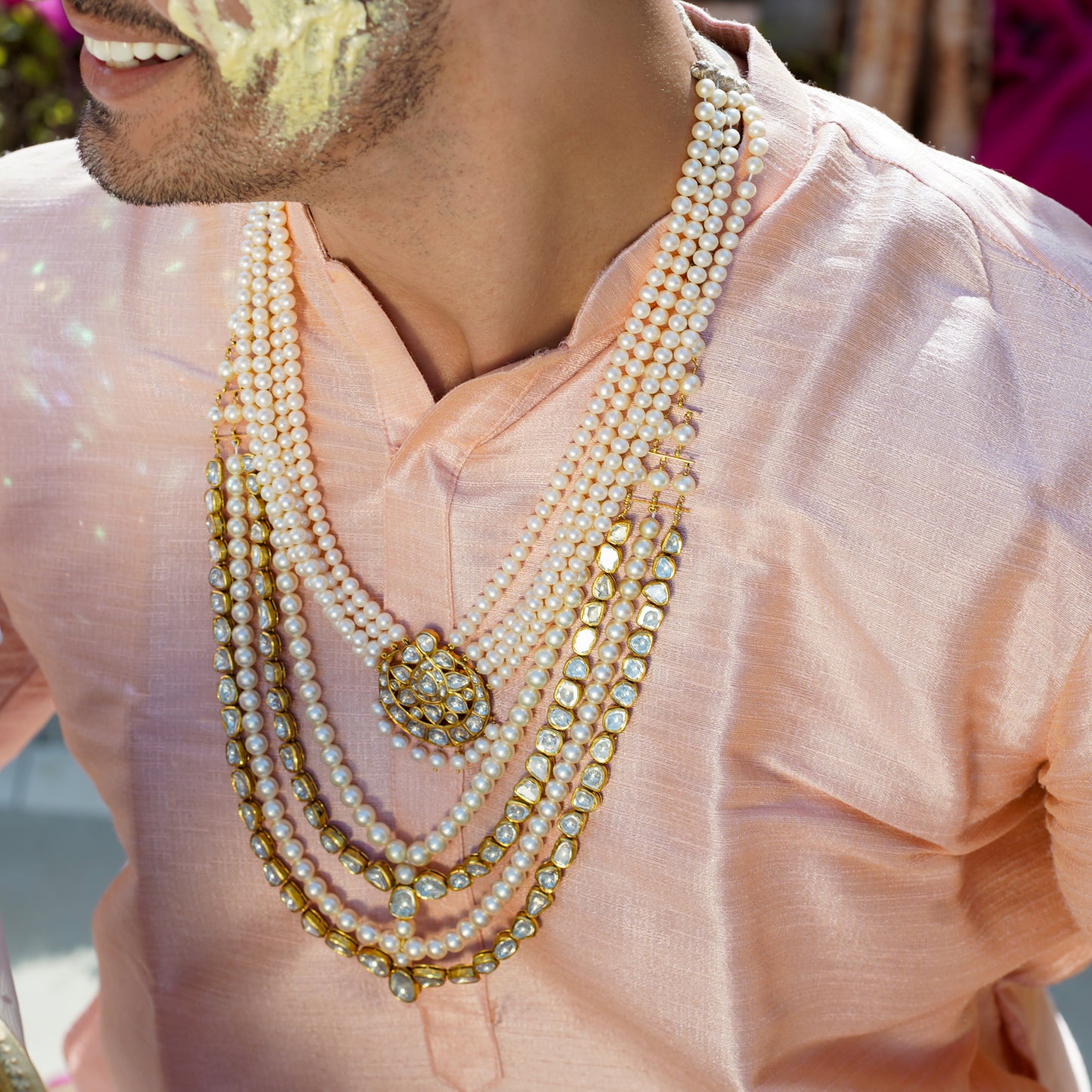 Ashoka Diamond Polki  Necklace