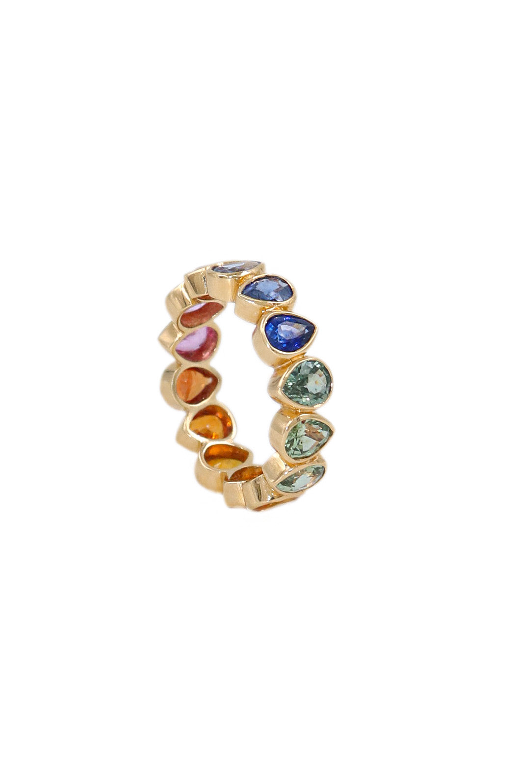 Trendy Multi Sapphire Gemstone Ring for Statement Jewelry