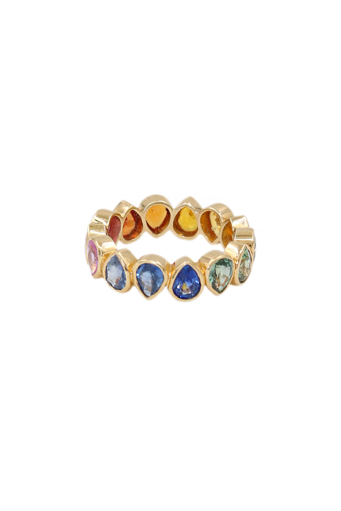 Trendy Multi Sapphire Gemstone Ring for Statement Jewelry