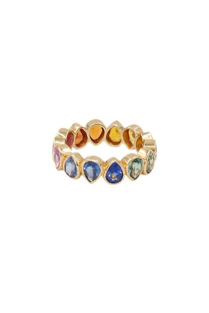 Trendy Multi Sapphire Gemstone Ring for Statement Jewelry