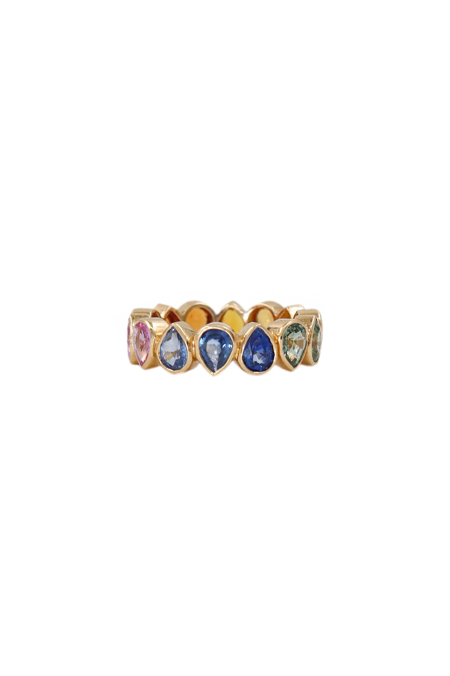 Trendy Multi Sapphire Gemstone Ring for Statement Jewelry