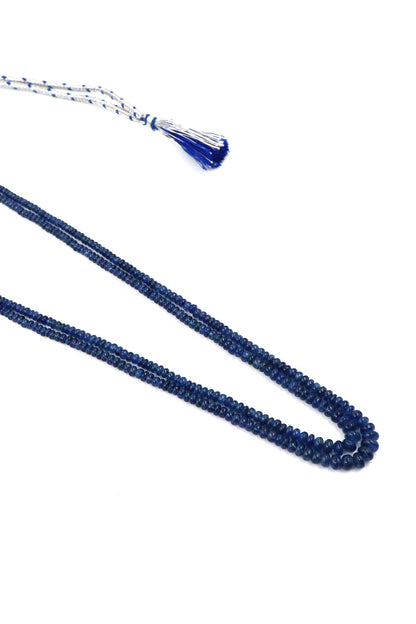 Precious Blue Sapphire Gemstone Beads Strands for Wedding Groom Necklaces