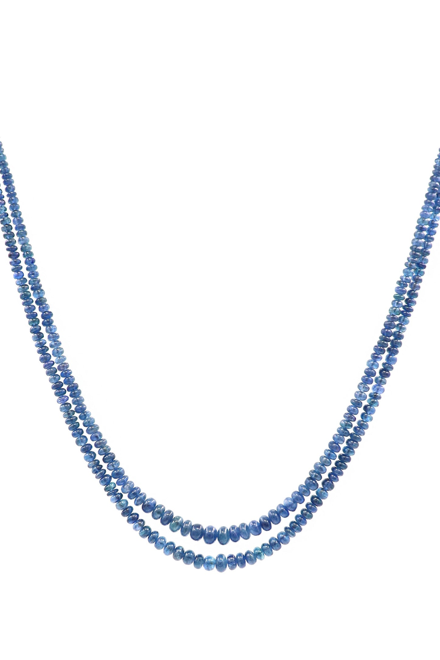 Natural Multi-Layer Blue Sapphire Gemstone Necklace for Wedding Functions