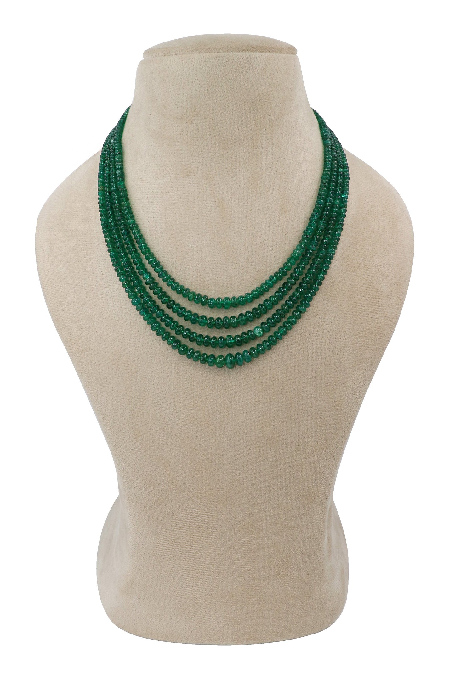 Exclusive Natural Emerald Gemstone Necklace for Royal Wedding Style