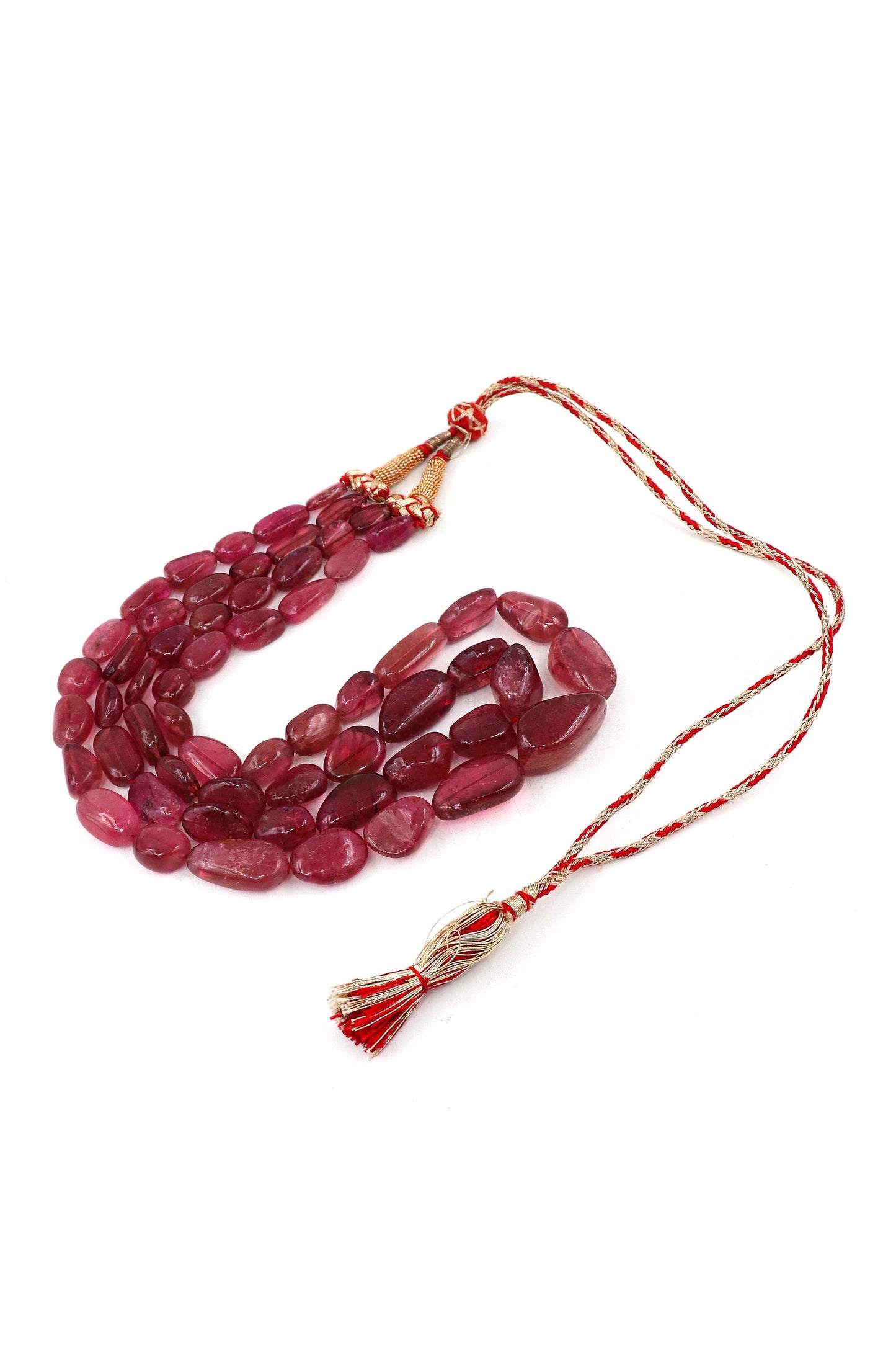 Statement Precious Ruby Gemstone Necklace for Groom’s Wedding Attire