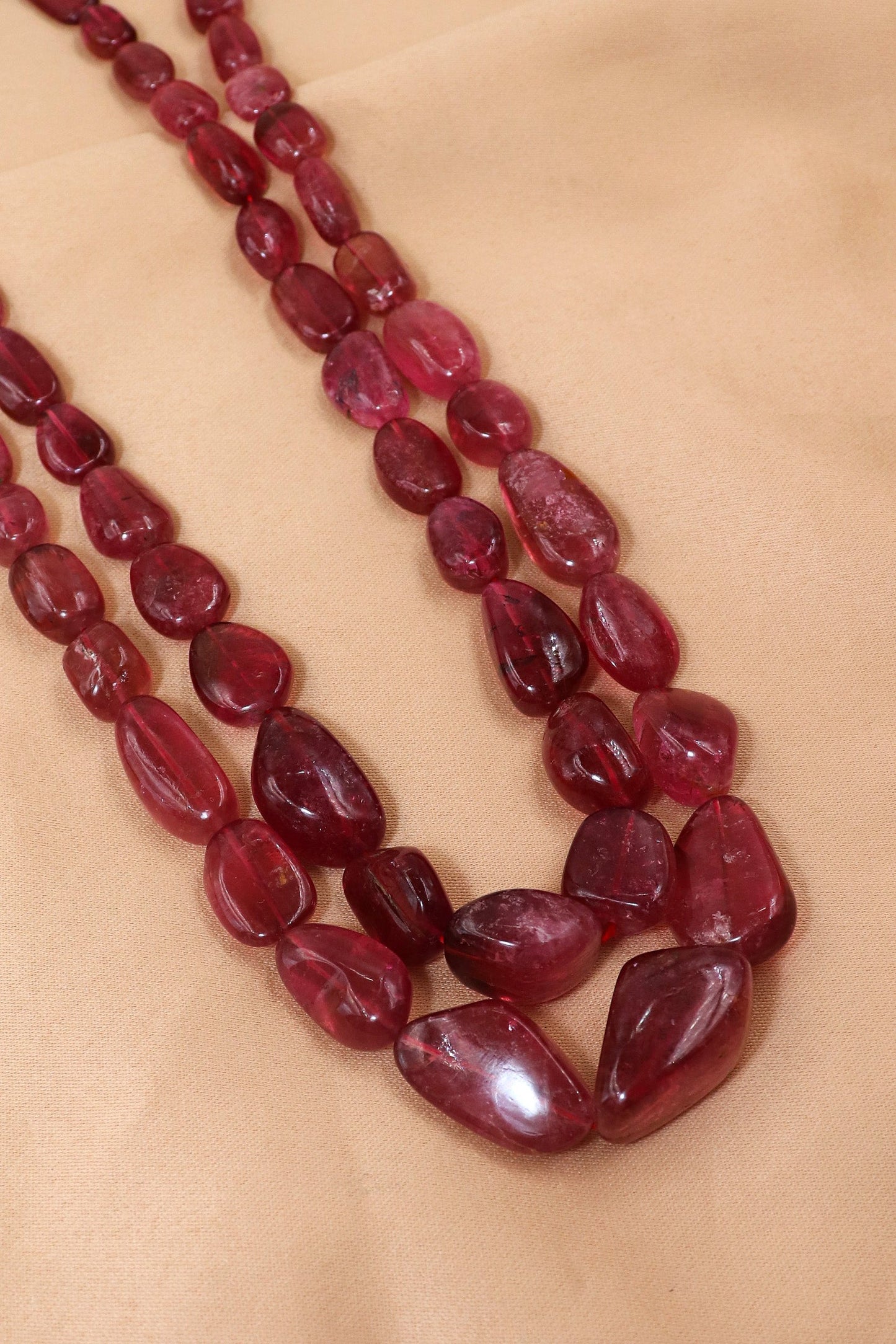 Statement Precious Ruby Gemstone Necklace for Groom’s Wedding Attire