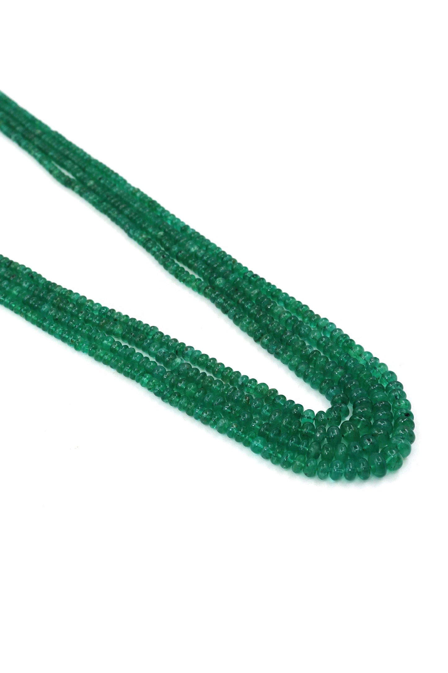 Handmade Craftmanship Emerald Gemstone Beads Strands Necklace for Special Occasions