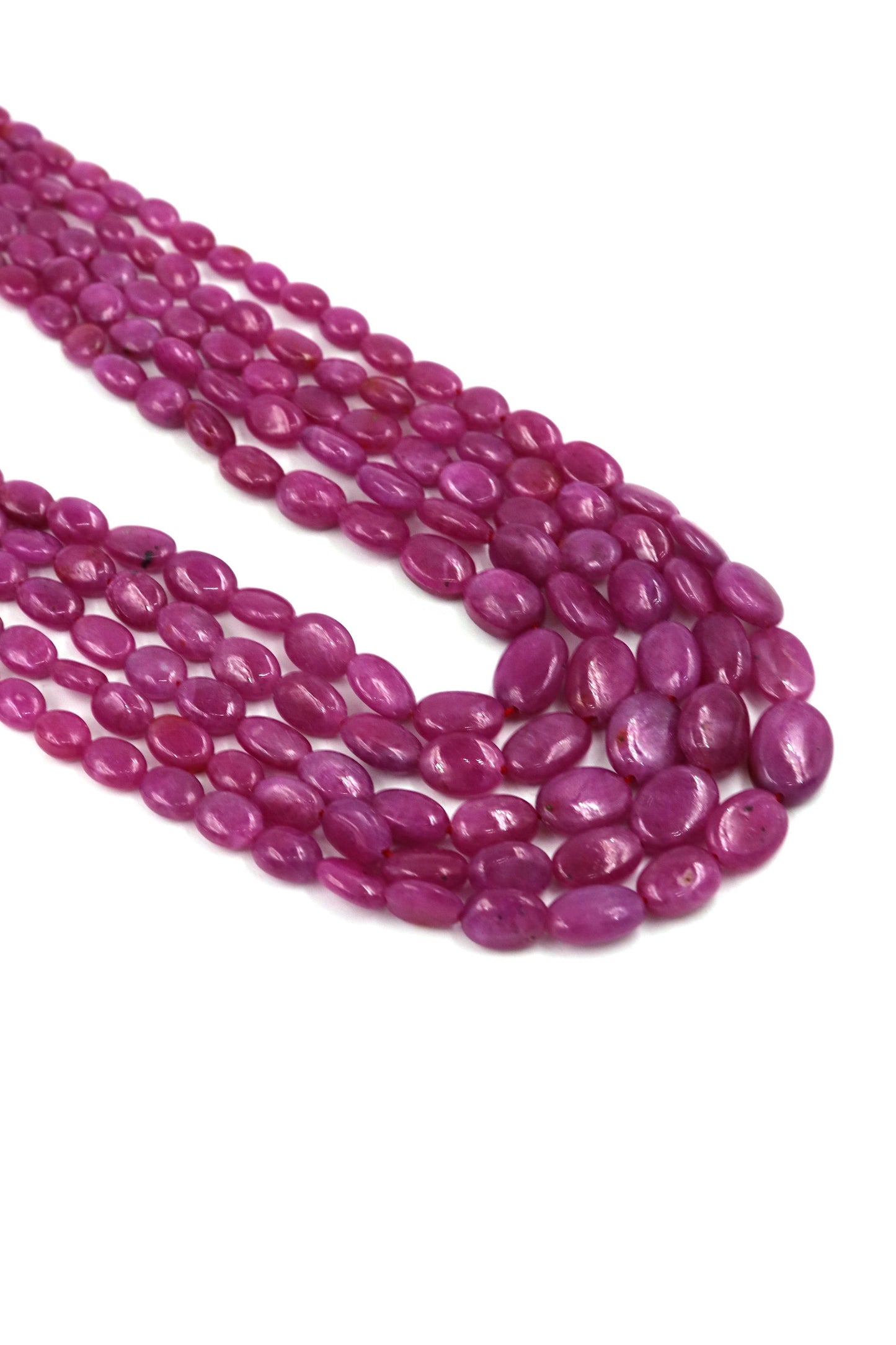 Beautiful Pink Sapphire Beads Necklace for Modern Jewelry Collections