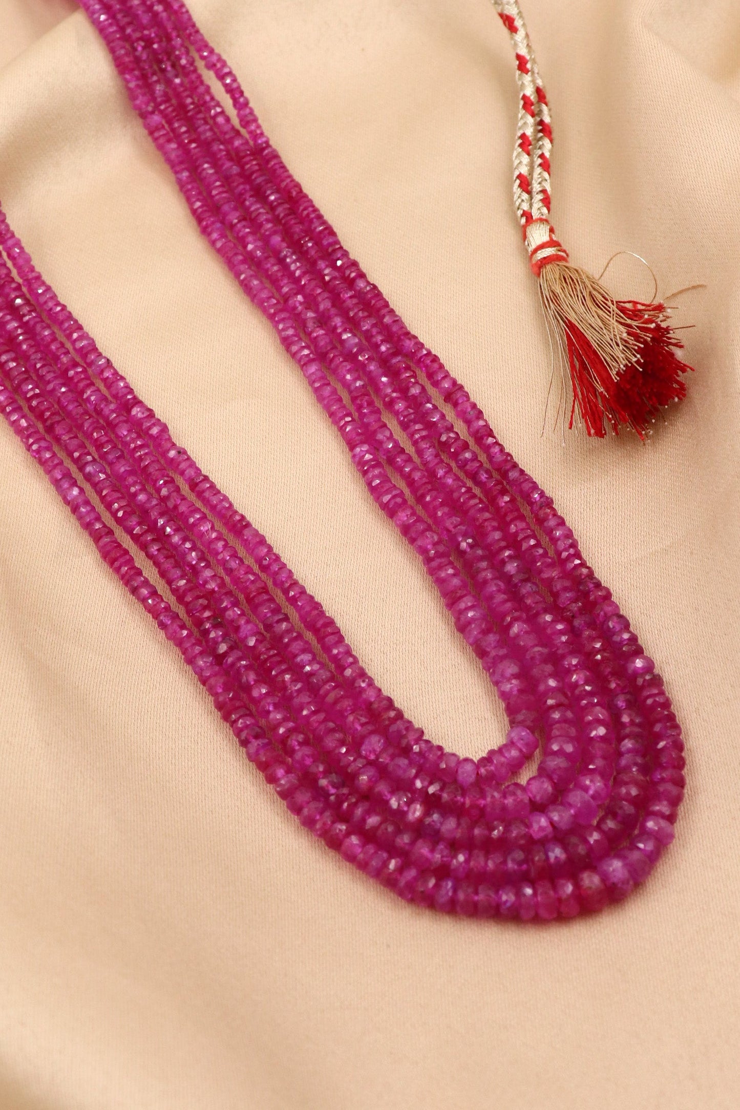 Designer Pink Sapphire Gemstone Necklace for Elegant Outfits