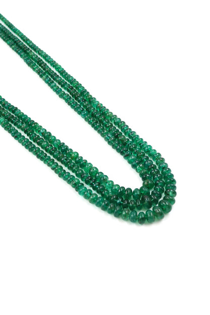 Stunning Green Emerald Beads Necklace for Wedding Functions