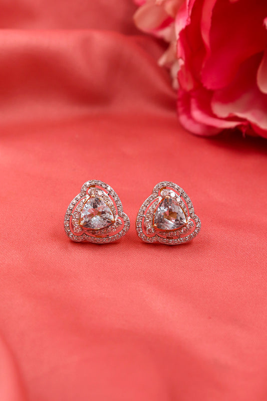 Gold Aquamarine /Diamond Earring