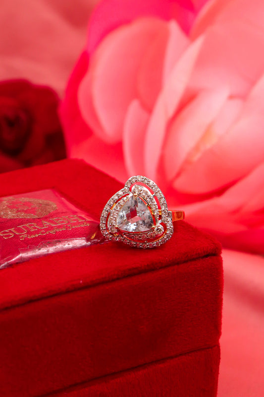 Gold Aquamarine /diamond Ring