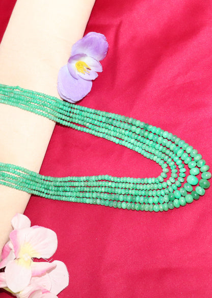 Majestic Natural Emerald Grand Statement Necklace