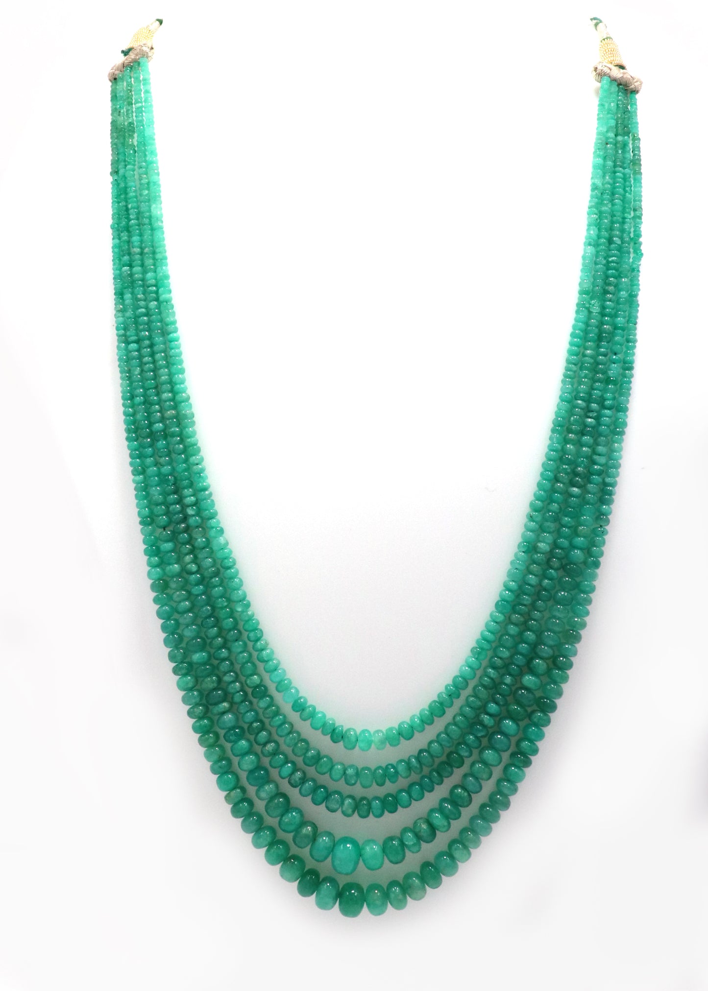 Majestic Natural Emerald Grand Statement Necklace