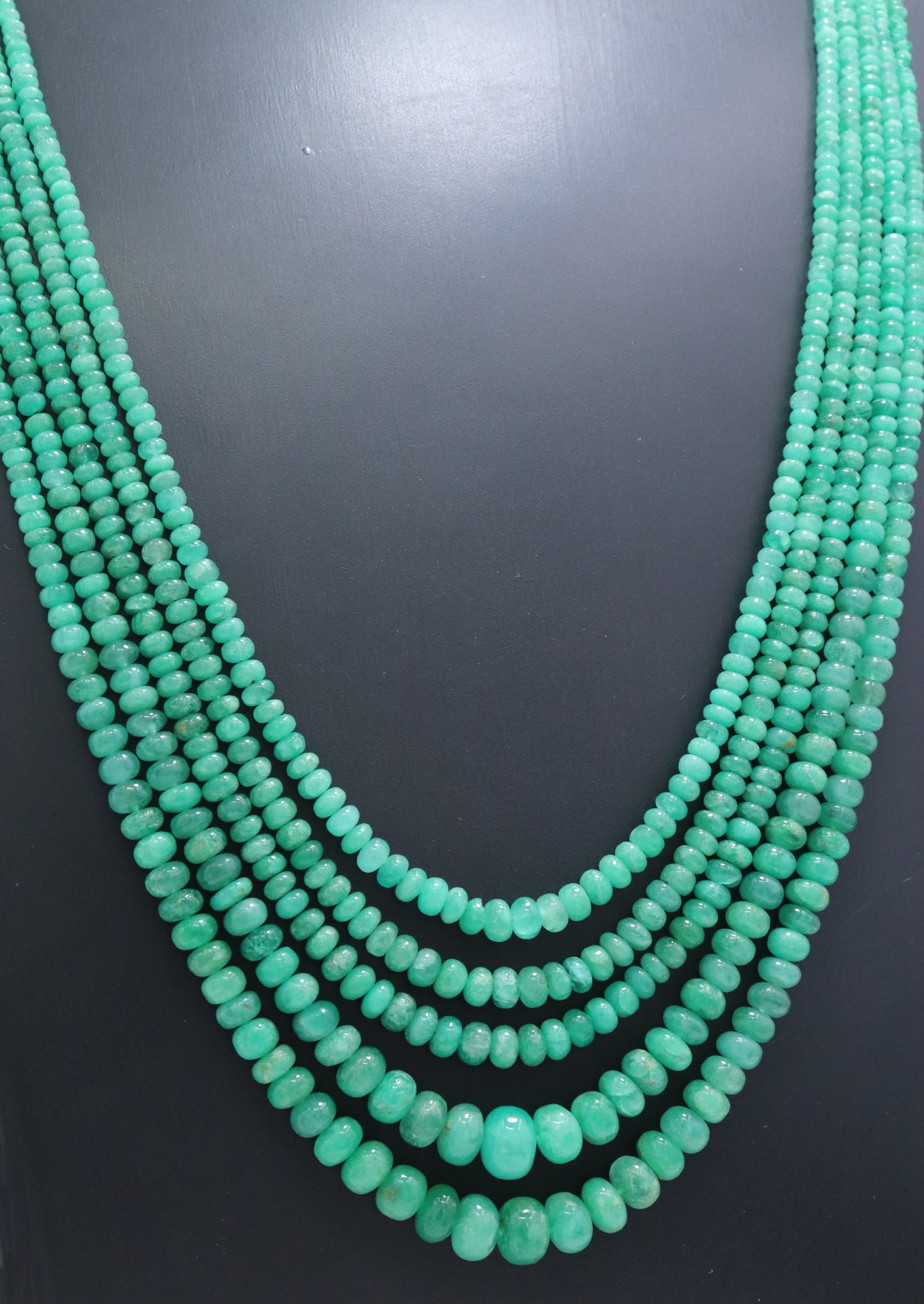 Majestic Natural Emerald Grand Statement Necklace