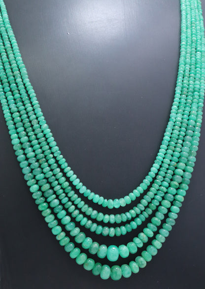Majestic Natural Emerald Grand Statement Necklace