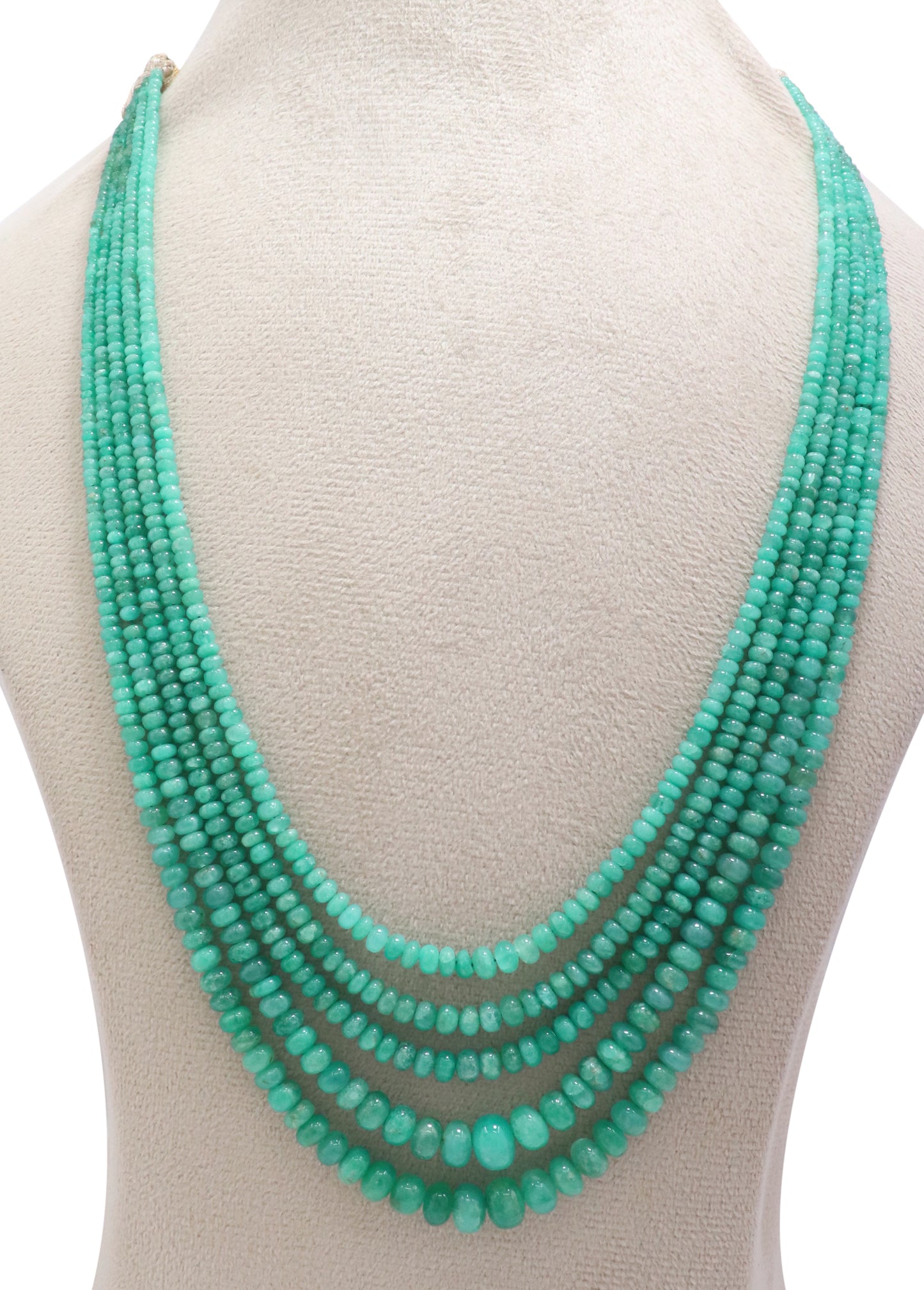 Majestic Natural Emerald Grand Statement Necklace