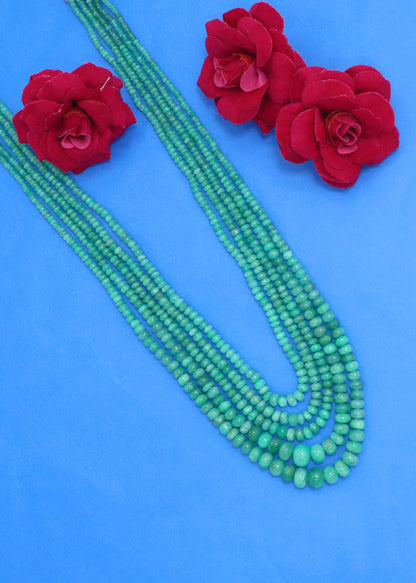 Majestic Natural Emerald Grand Statement Necklace