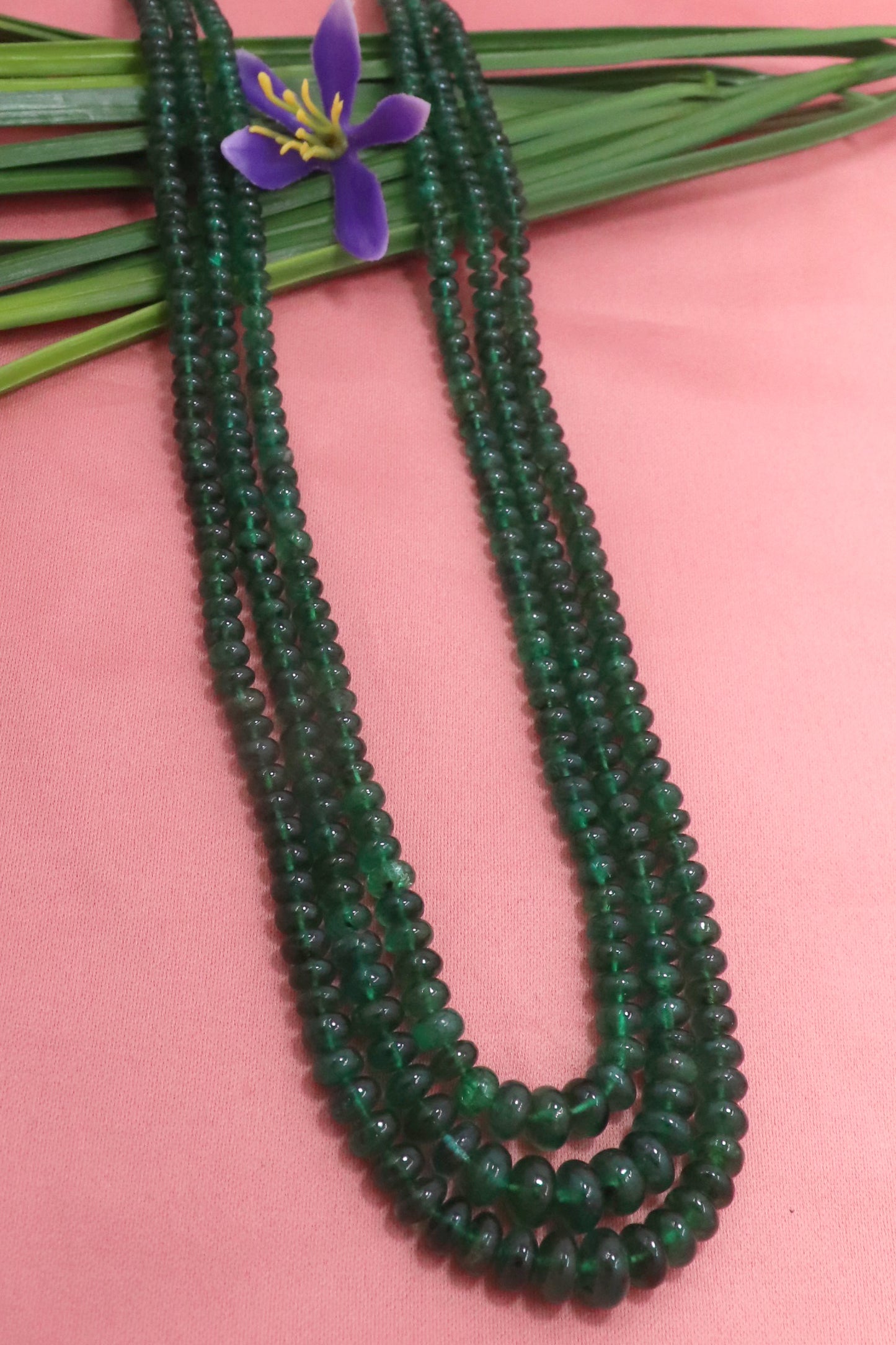 Sophisticated Natural Emerald Luxe Necklace