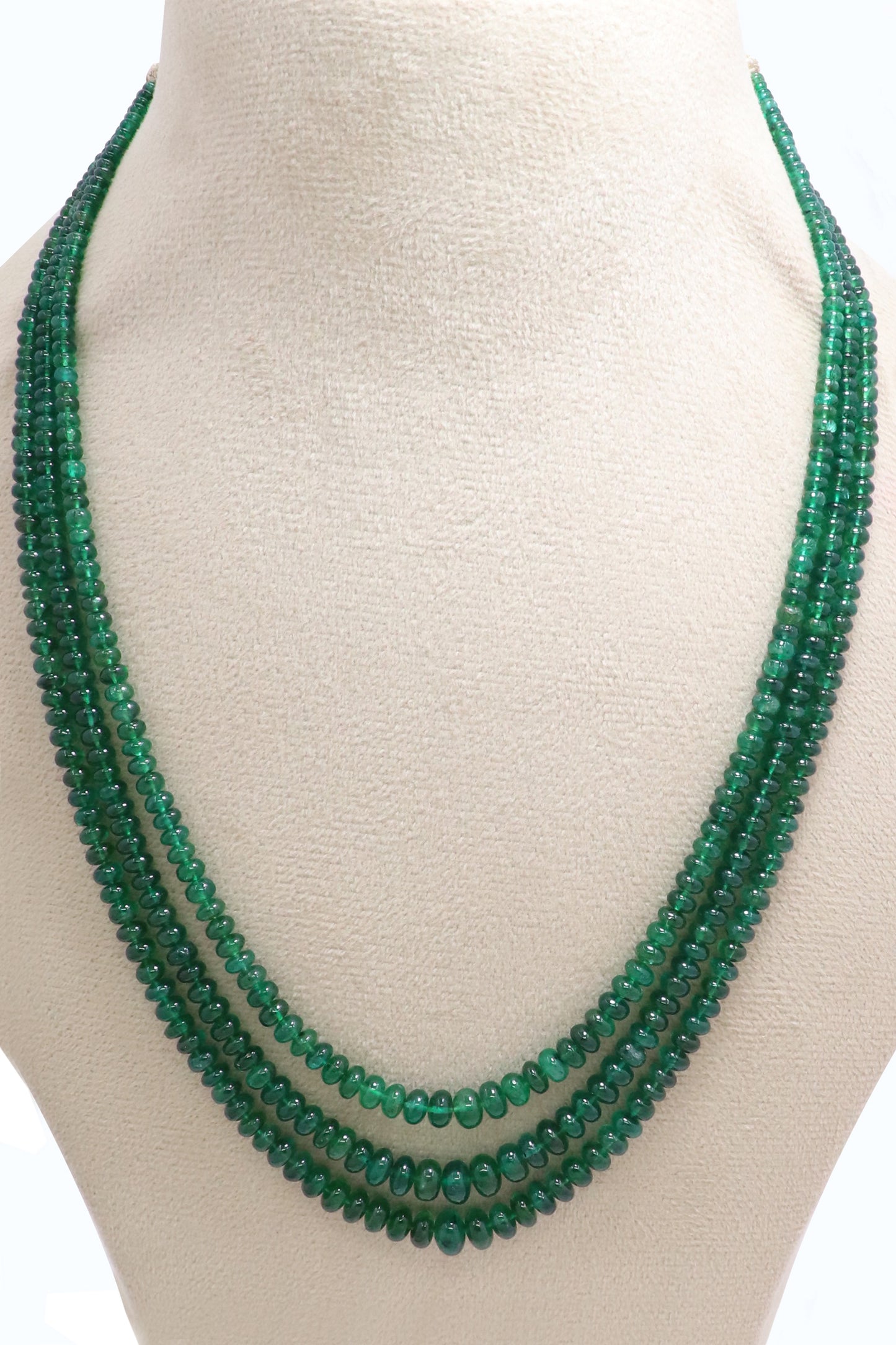 Sophisticated Natural Emerald Luxe Necklace