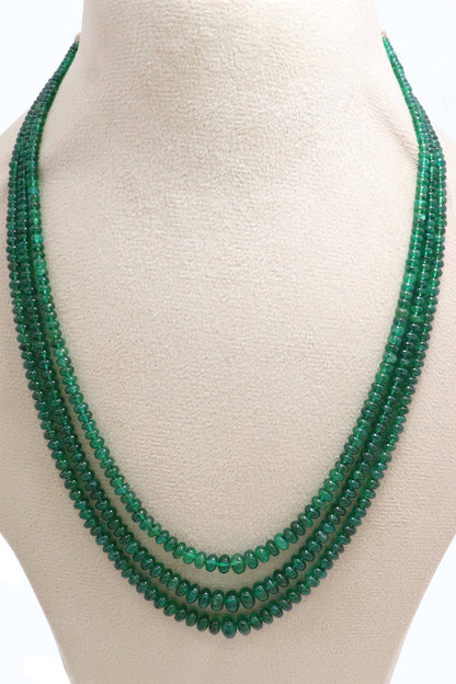 Sophisticated Natural Emerald Luxe Necklace