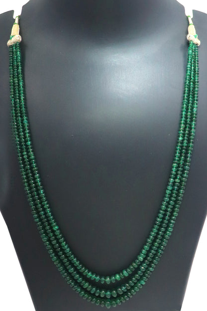 Sophisticated Natural Emerald Luxe Necklace