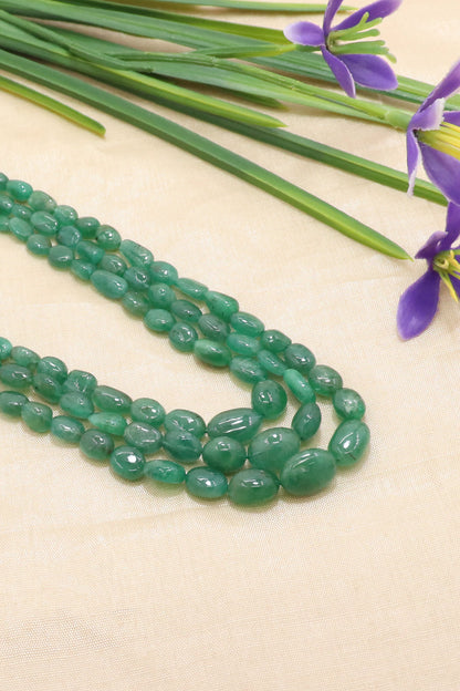 Signature Natural Emerald Heritage Necklace