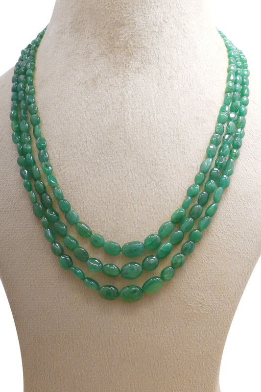 Signature Natural Emerald Heritage Necklace