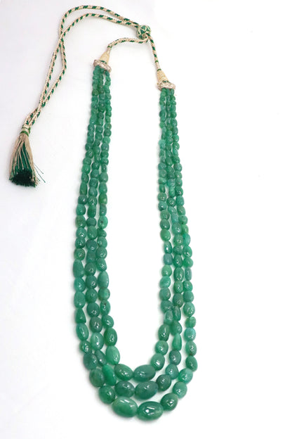 Signature Natural Emerald Heritage Necklace