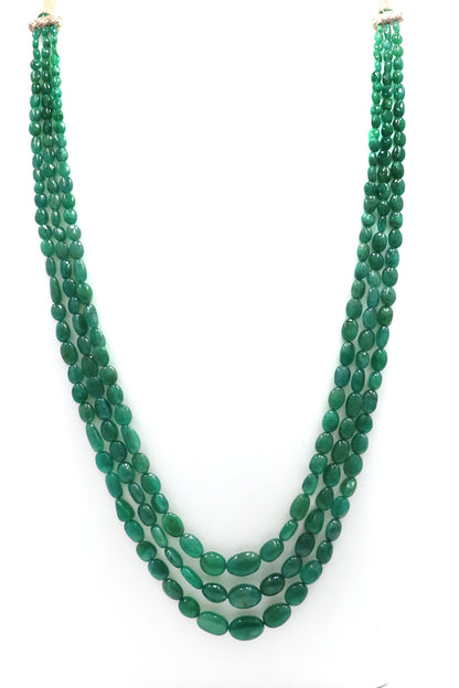 Signature Natural Emerald Heritage Necklace