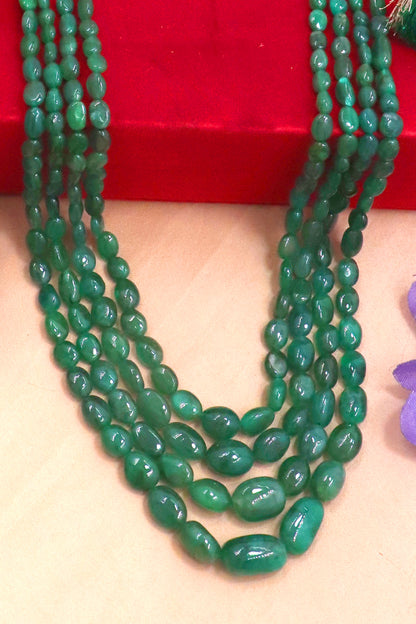 Unparalleled Natural Emerald Royal Necklace