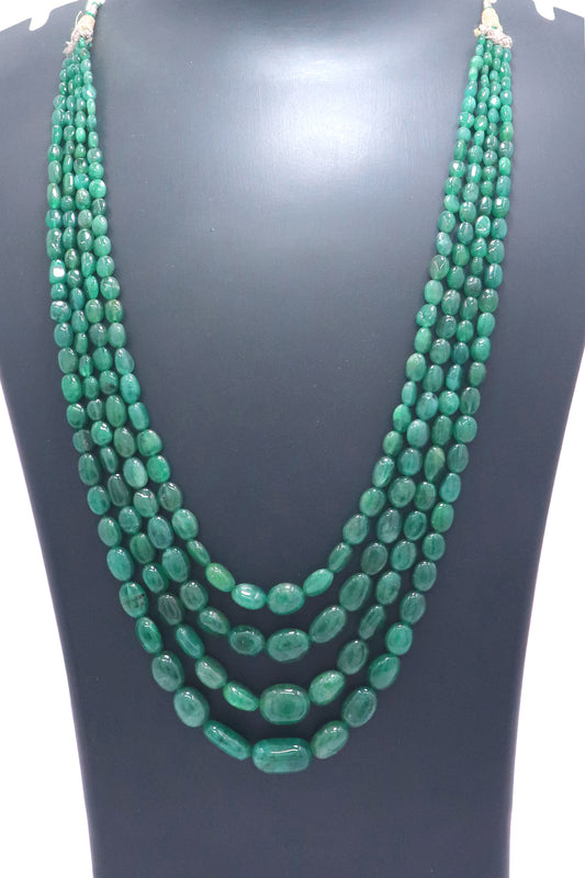 Unparalleled Natural Emerald Royal Necklace
