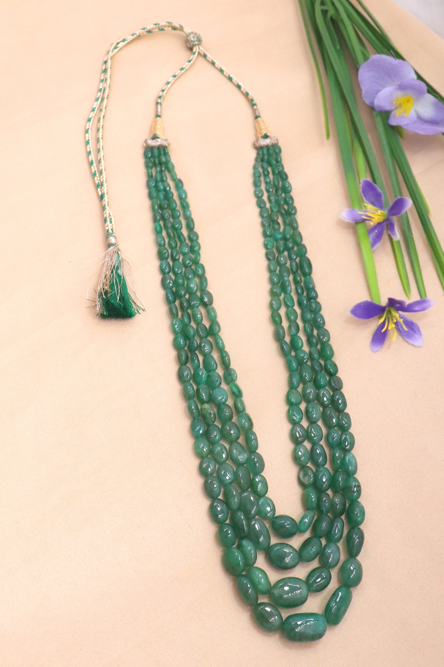 Unparalleled Natural Emerald Royal Necklace